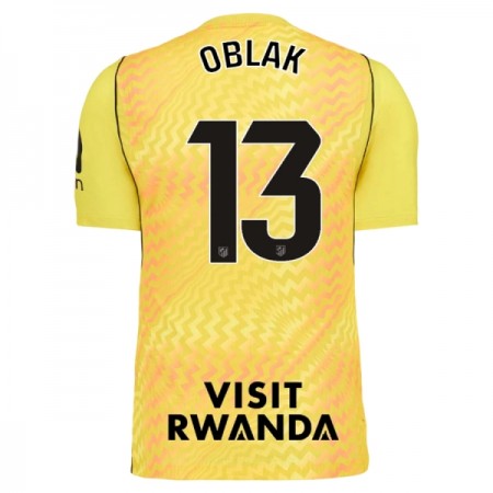 Goedkope Atlético Madrid Oblak 13 Doelman Shirt 2026-27 gele Goedkope Atlético Madrid Oblak 13 Doelman Shirt 2026-27 gele